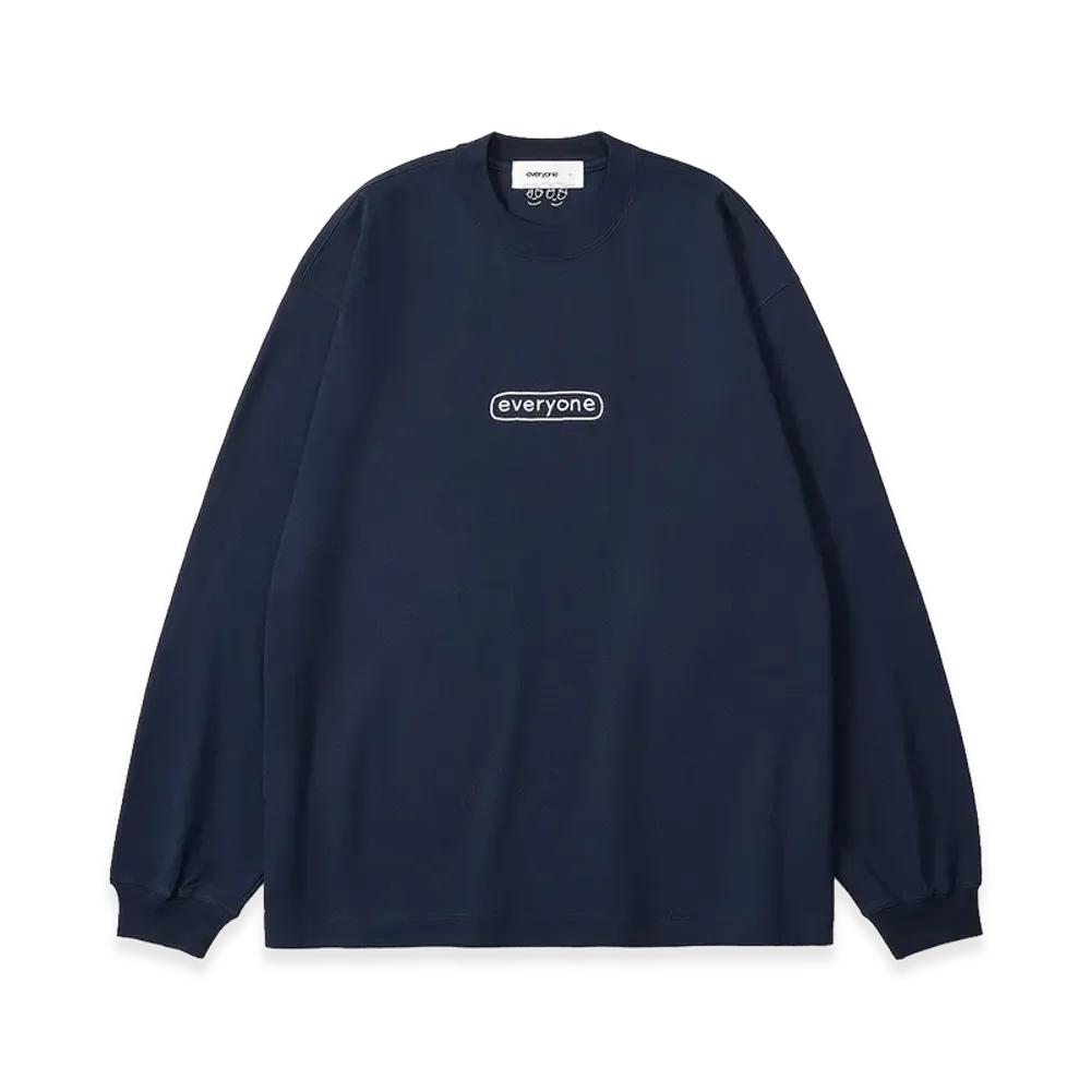 everyone J.30000 Sketchy Logo Long Sleeve Tee Shirt 