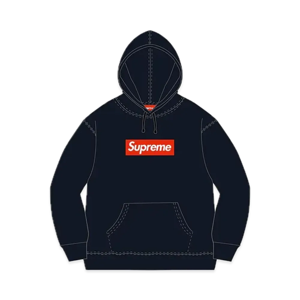 Supreme Box Logo Hooded Sweatshirt "Navy" (09FW)