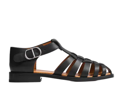 Dior Al Mare Fisherman Sandal Suede Calfskin "Black"