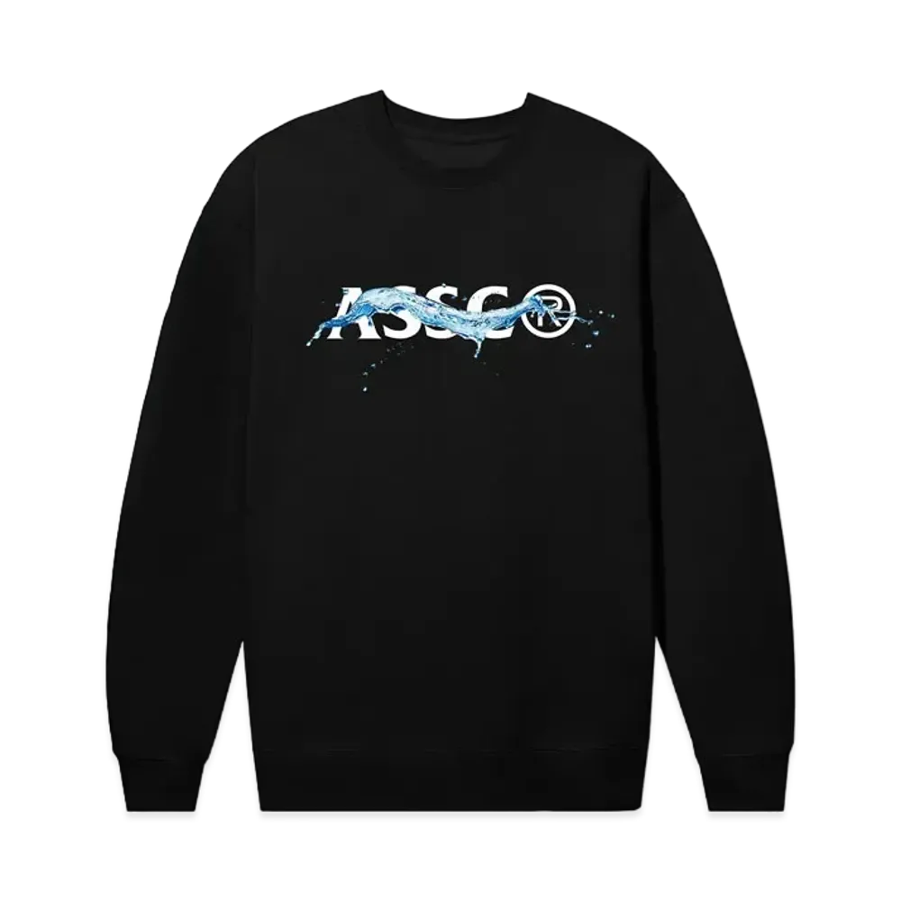 ANTI SOCIAL SOCIAL CLUB SUMMER 24 MAJOR DROP Liquidity Crewneck "Black"