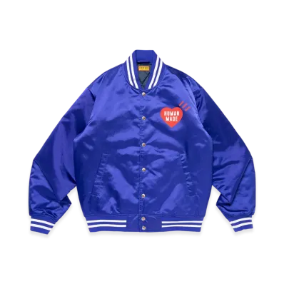 HUMAN MADE Nylon Stadium Jacket "Blue"