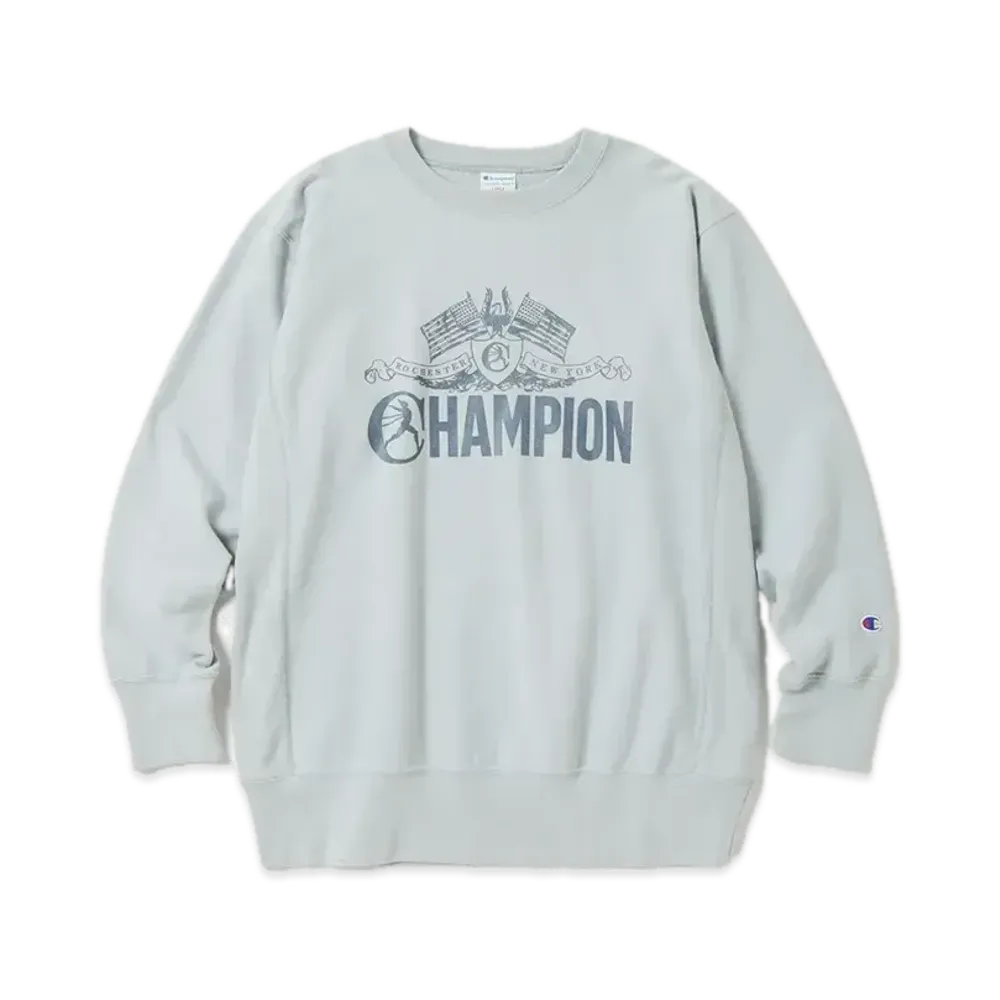 Champion Reverse Weave Crew Neck Sweatshirt "Blue Gray"