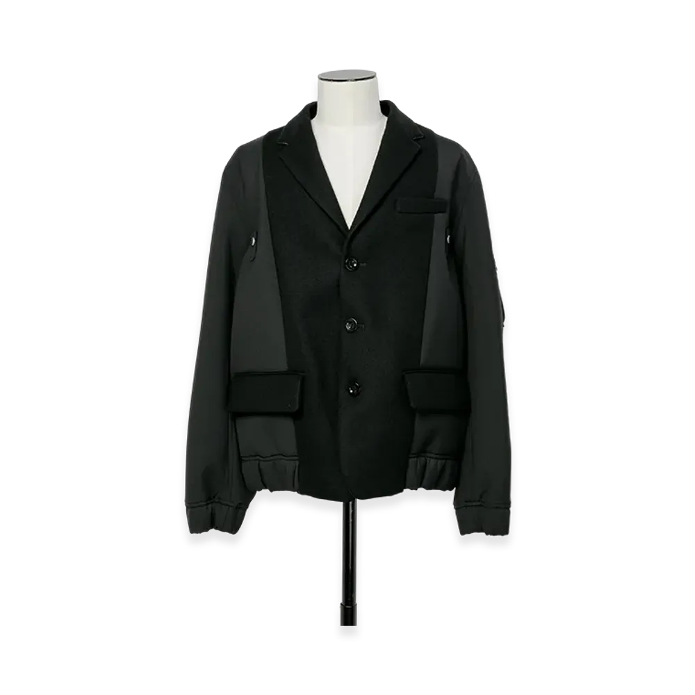 sacai Wool Melton Jacket "Black"