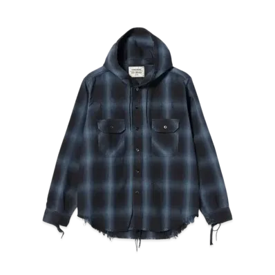 BEAMS FUTURE ARCHIVE Damage Nel Hoody "Blue"