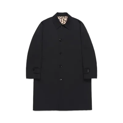 WACKO MARIA BAL COLLAR COAT (IMPOET FABRIC / OLMETEX) "Black"