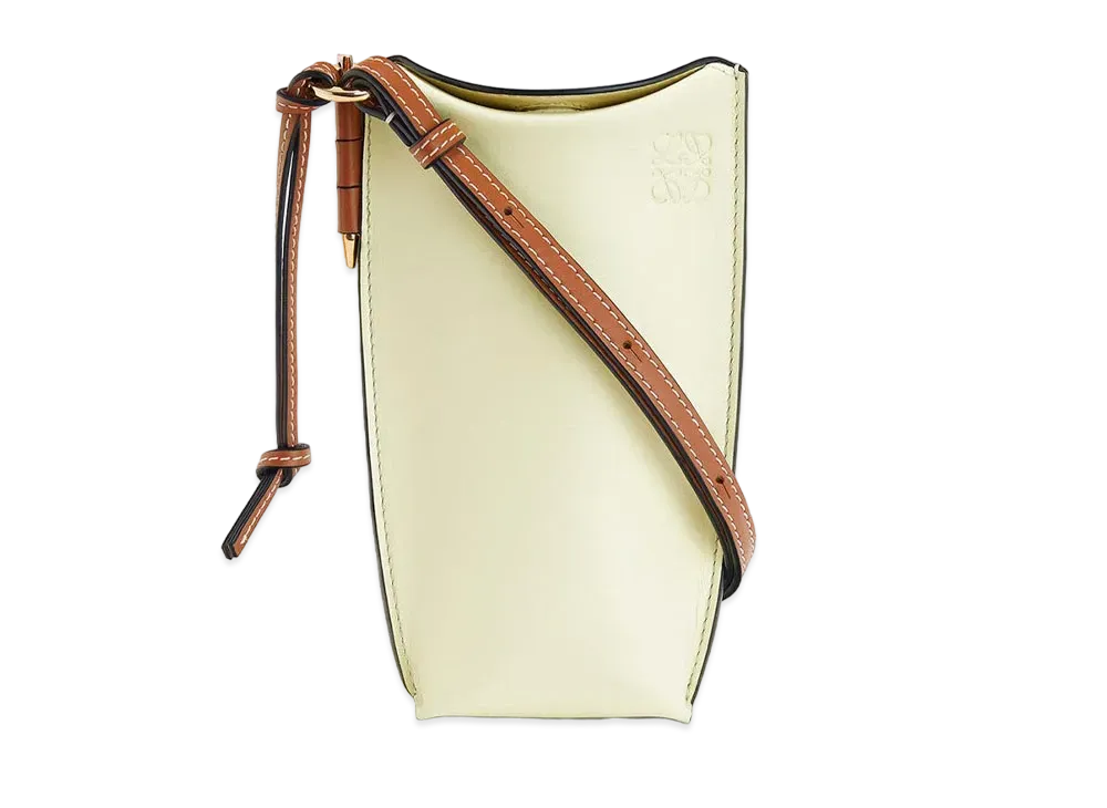 LOEWE Gate Pocket In Smooth Calfskin "Pale Lime"