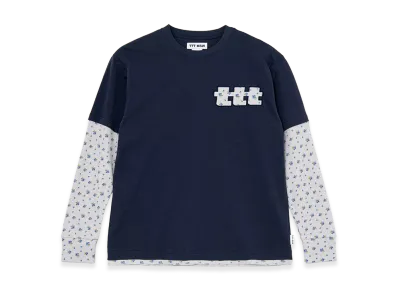 TTTMSW Fake Layered Fruits Thermal Long Sleeve Tee "Navy"
