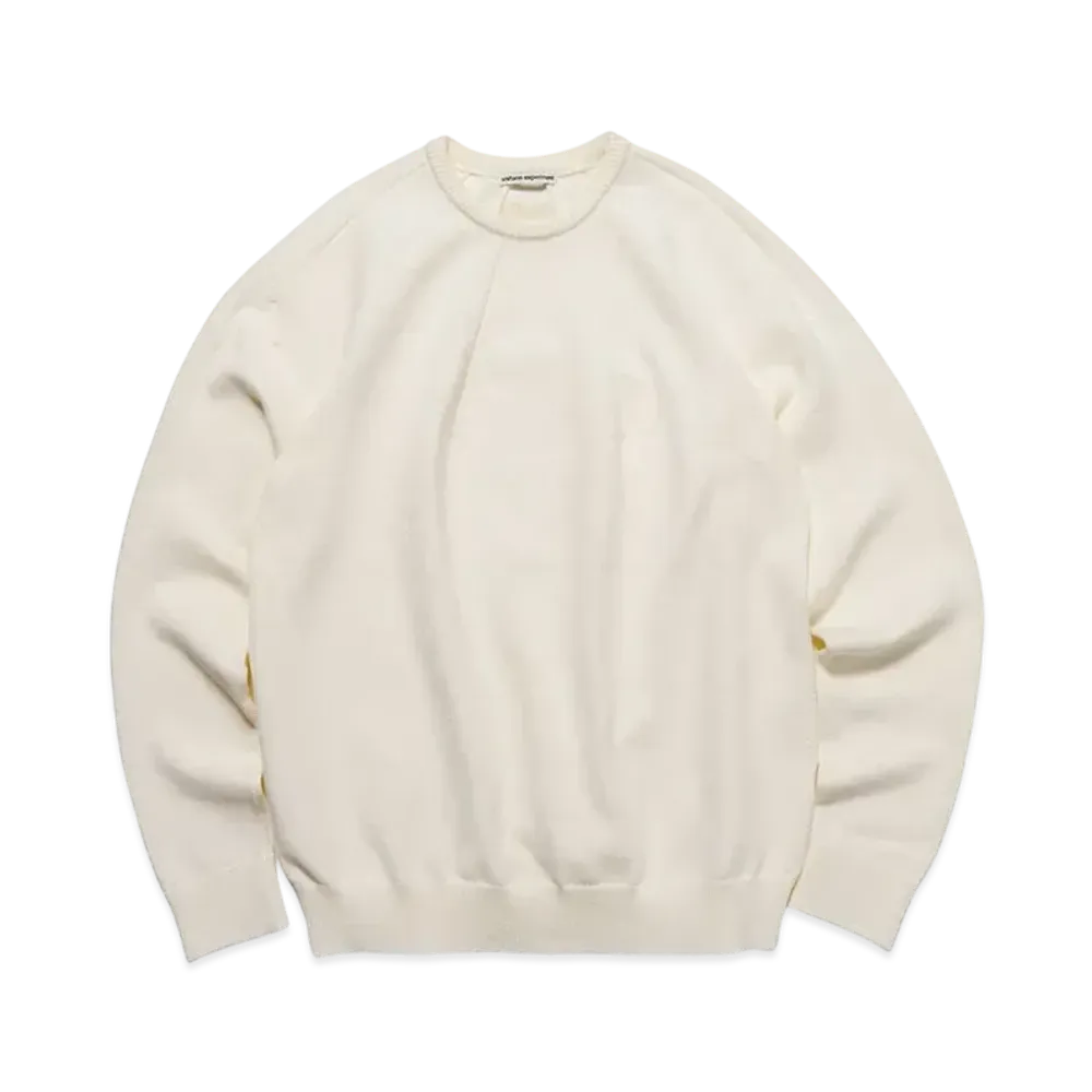 uniform experiment Plain Nordic Knit "White"