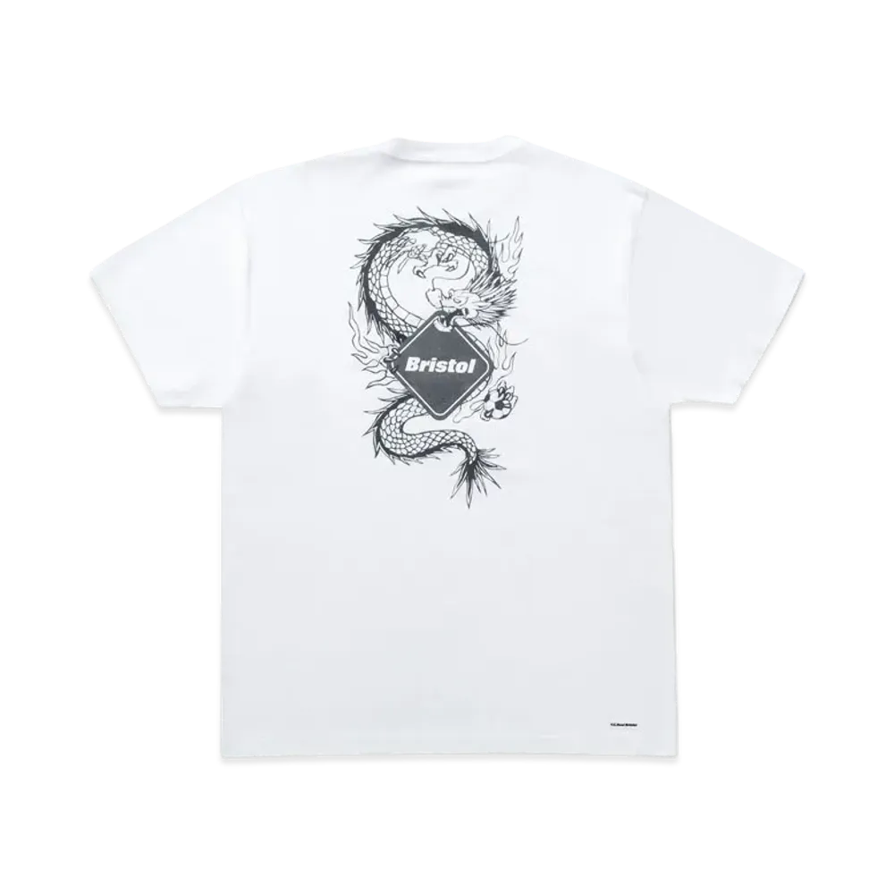 F.C.Real Bristol Year Of The Dragon Dragon Back Emblem Team S/S Tee "White"