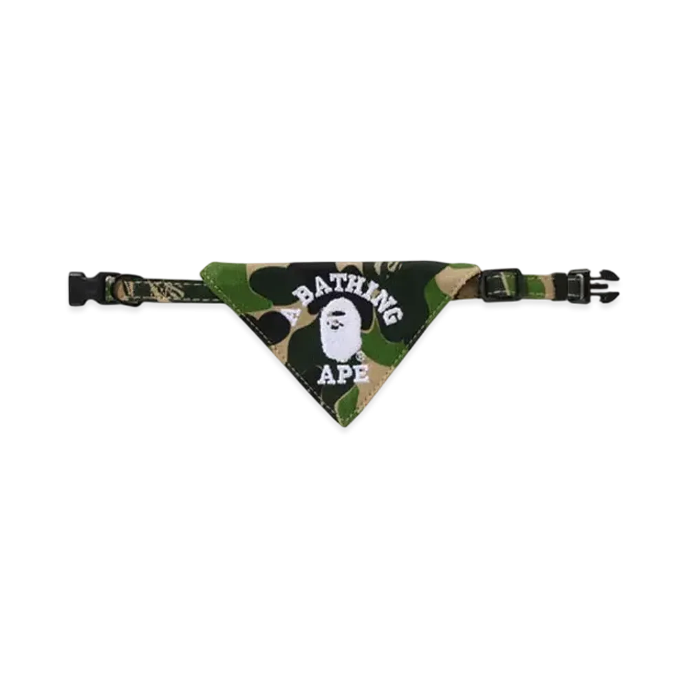 A BATHING APE Abc Camo Dog Bandana S "Green"