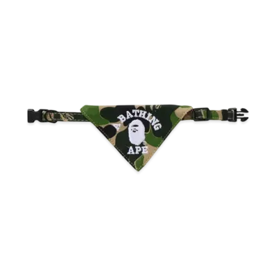A BATHING APE Abc Camo Dog Bandana S "Green"