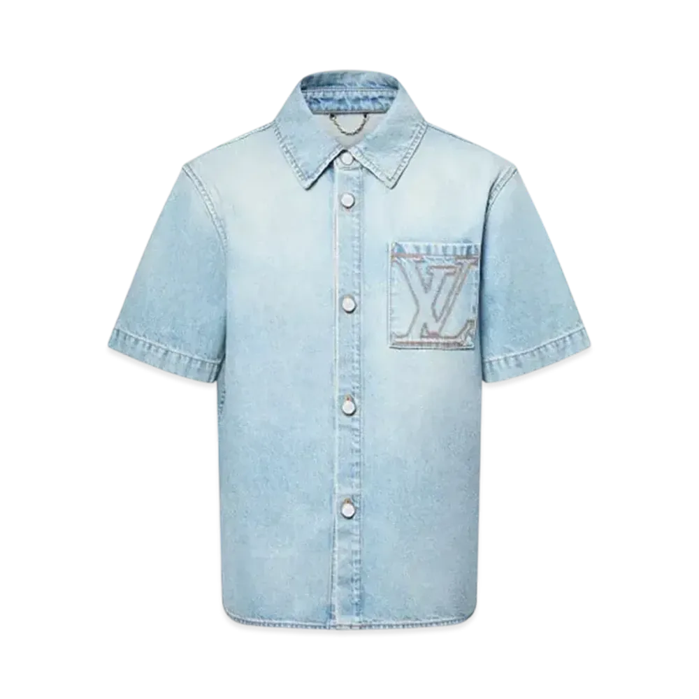 Louis Vuitton Short-Sleeved Denim Shirt "Dyed Indigo"