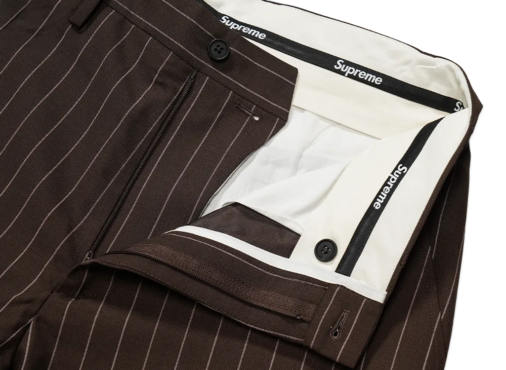 Supreme Pinstripe Wool Trouser Short 