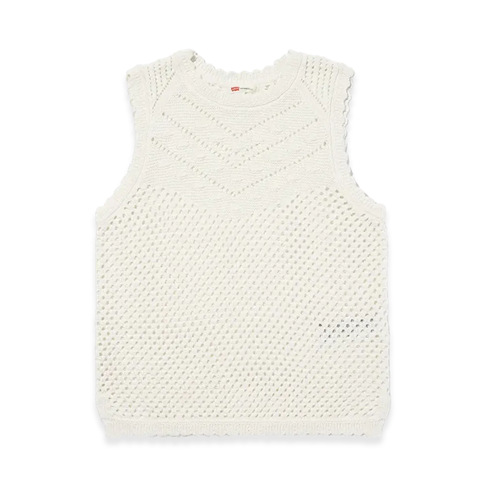 Levi's Adrienne Crochet Tank Top "White"