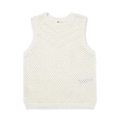 Levi's Adrienne Crochet Tank Top "White"