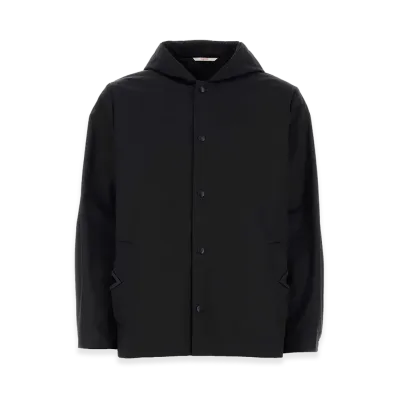 Valentino Stretch Polyester Jacket "Black"