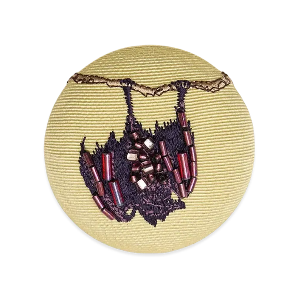 UNDERCOVER Silk Fabric Badge "Cream"