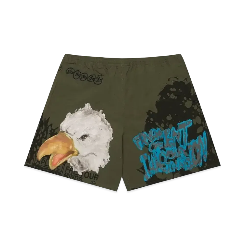 Travis Scott Cactus Jack For Fragment Imagination Shorts "Green"