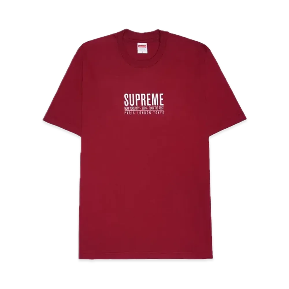 Supreme Paris Tee "Cardinal
"