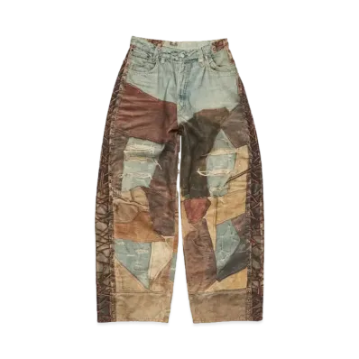 Acne Studios Super Baggy Fit Trousers "Blue/Brown"