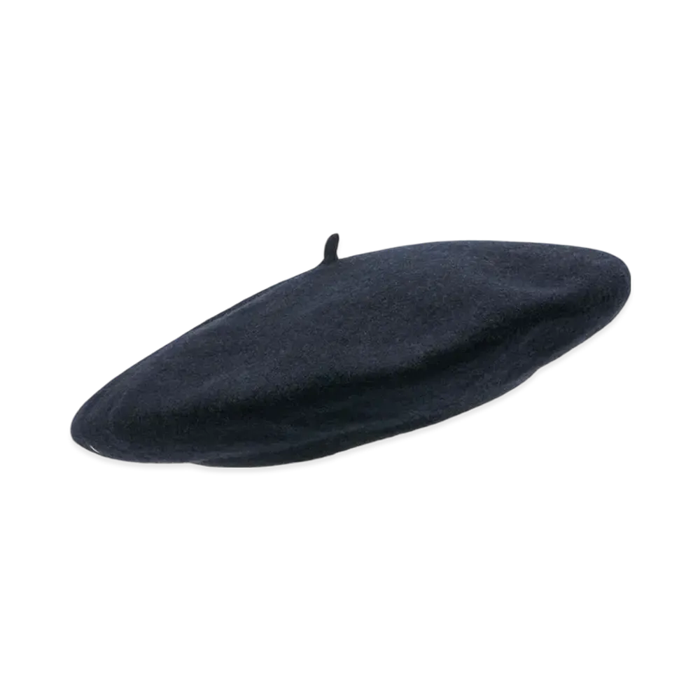 Maison Margiela Felt Wool Beret "Navy"