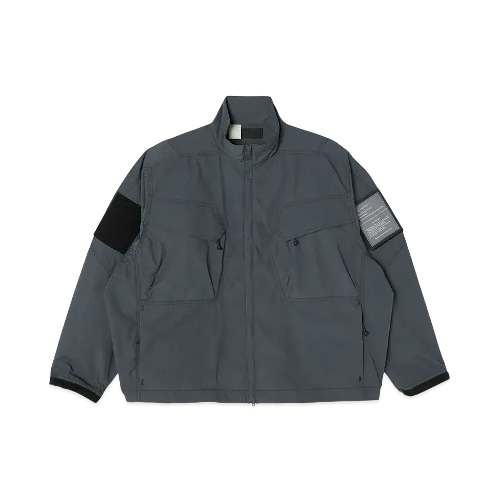 N.HOOLYWOOD Stand Collar Blouson "Charcoal"
