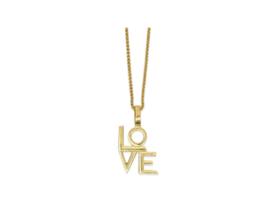Saint Laurent Love Necklace "Yellow Gold"