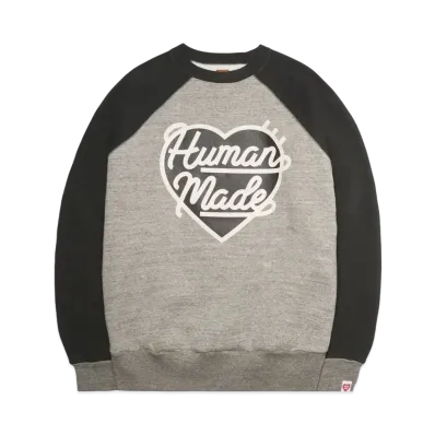HUMAN MADE HEART SWEATSHIRT "Grey"