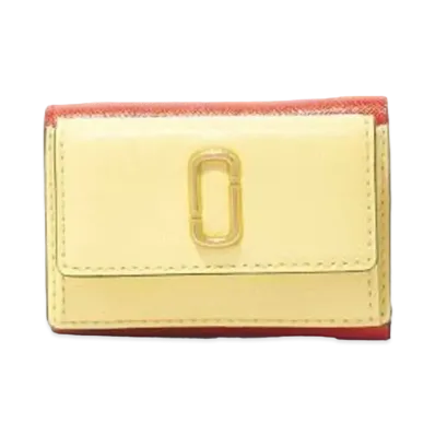 Marc Jacobs The Snapshot Mini Trifold "Pastel Yellow Multi"