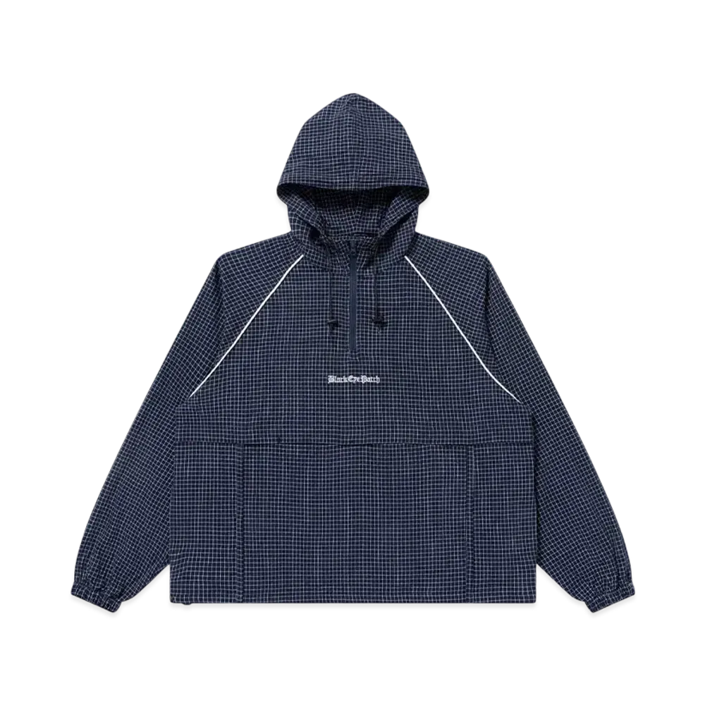 BlackEyePatch Grid Patterened Oe Logo Anorak "Navy"