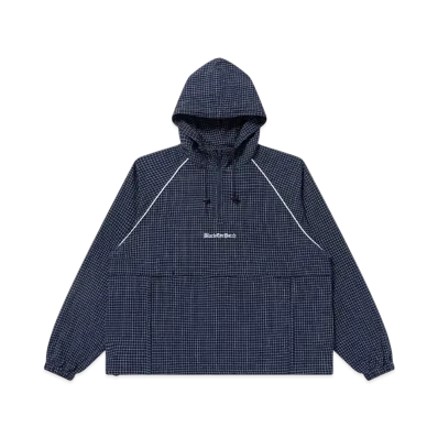 BlackEyePatch Grid Patterened Oe Logo Anorak "Navy"