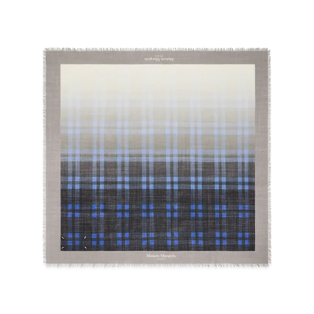 Maison Margiela Cashmere Scarf "Blue/Black"