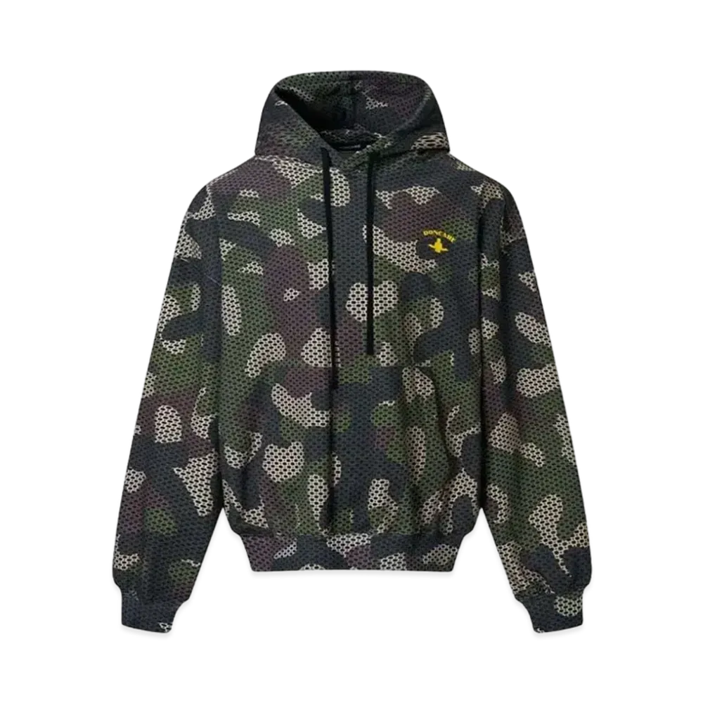 DONCARE Camo Hoodie Cotton Pattern Printed "Khaki"