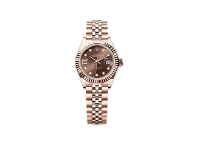 ROLEX Lady-Datejust 28mm Everose Gold 279175 "Chocolate"