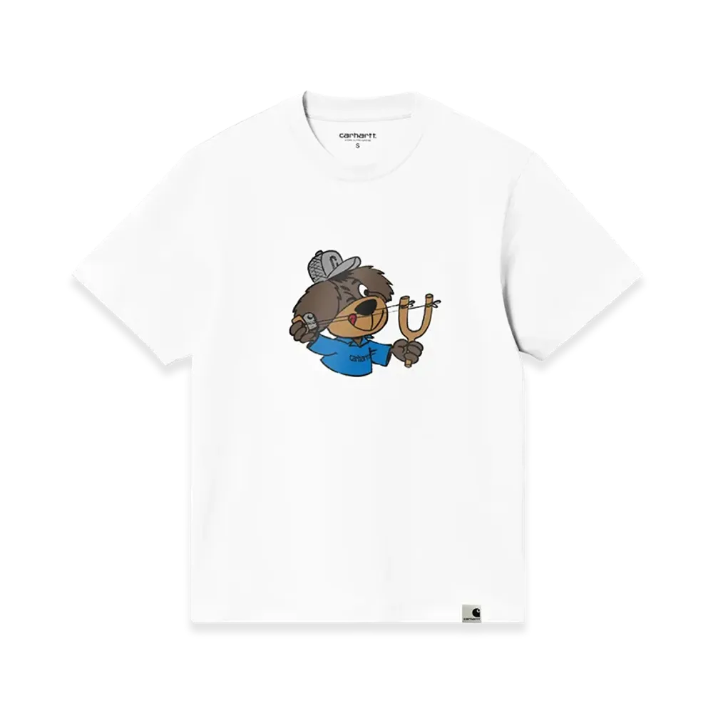 Carhartt WIP Women's S/S Slingshot T-Shirt "White/Heavy Stone Wash"