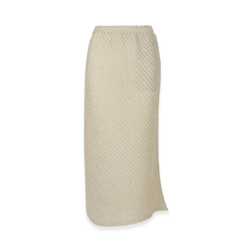 ISSEY MIYAKE Sheer Linen Like Pleats "OakaBeige"