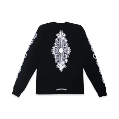 Chrome Hearts Floral Cross L/S T-Shirt "Black"