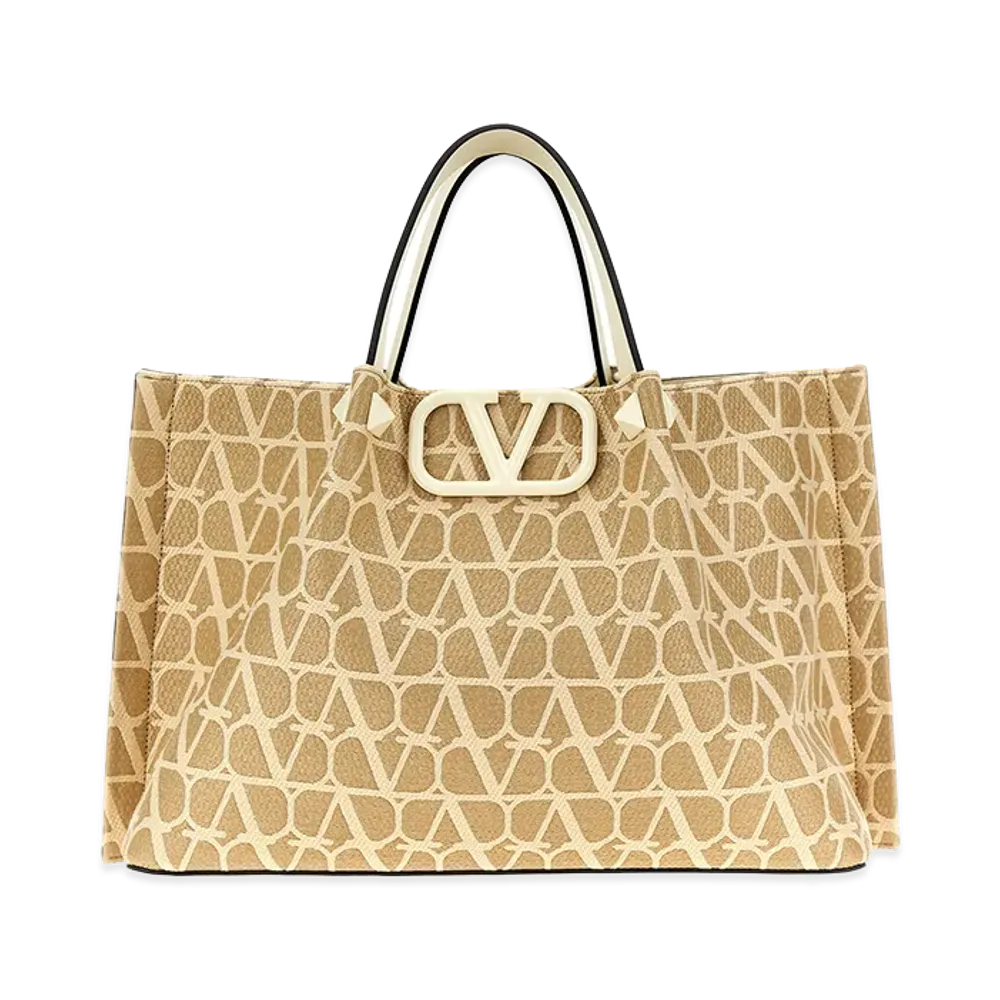 Valentino Garavani Women's 'vlogo Signature' Shopping Bag "Beige"