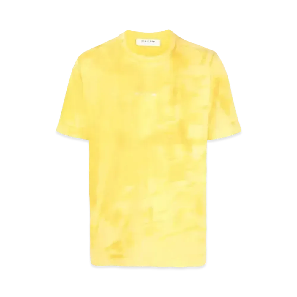 1017 ALYX 9SM Faded-Effect Logo-Print T-Shirt "Yellow"