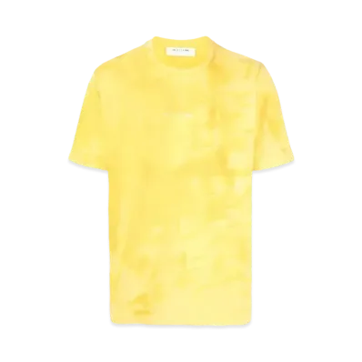 1017 ALYX 9SM Faded-Effect Logo-Print T-Shirt "Yellow"