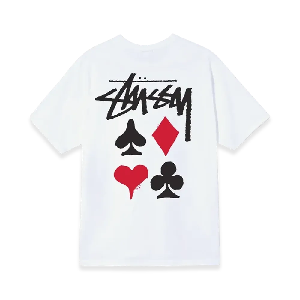 Stussy Full Deck 2 Tee "White"