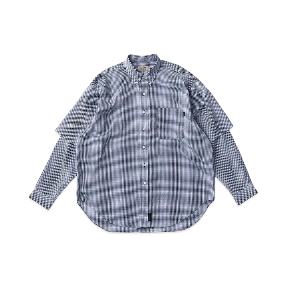 SEDAN ALL-PURPOSEDetachable Shadow Plaid BD Shirt "Blue Plaid"