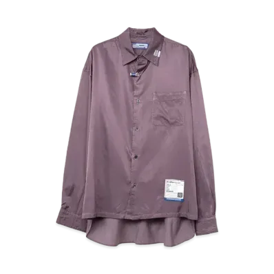 Maison MIHARA YASUHIRO Satin Shirt "Purple"