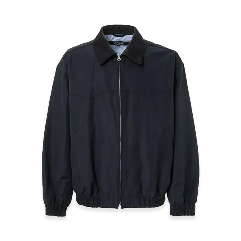 COMME des GARCONS HOMME Polyester Zip-Up Blouson "Navy"