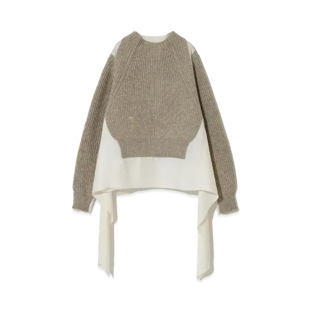 UNDERCOVER Wool Pullover Knit "Gray Beige"