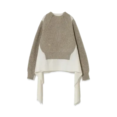 UNDERCOVER Wool Pullover Knit "Gray Beige"