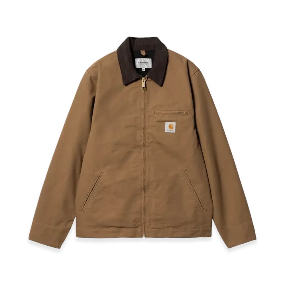 Carhartt WIP Unlined Dearborn Canvas Detroit Jacket "Hamilton Brown/Tobacco"
