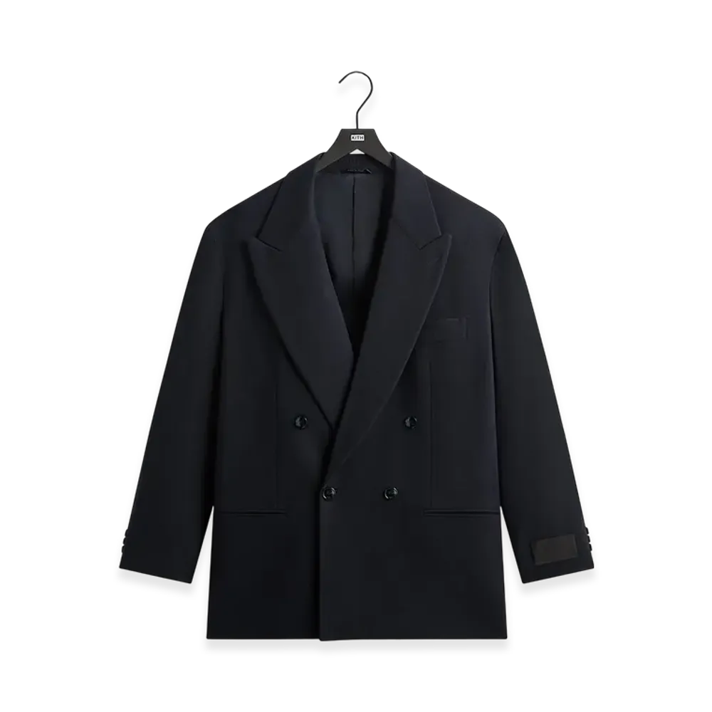 Kith &Kin x Giorgio Armani The Traveller Virgin Wool Double-Breasted Jacket "Ink"