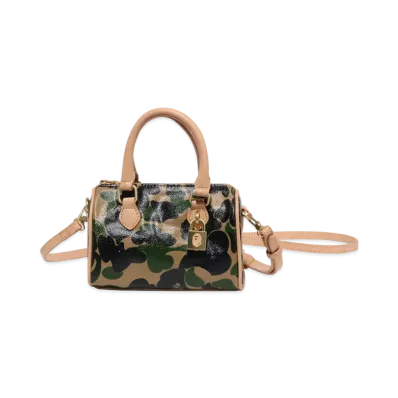 A BATHING APE Abc Camo Mini Shoulder Bag "Green"