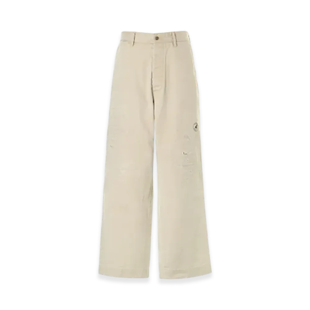 HYSTERIC GLAMOUR Woman On Skull Stamp Chino Pants "Beige"
